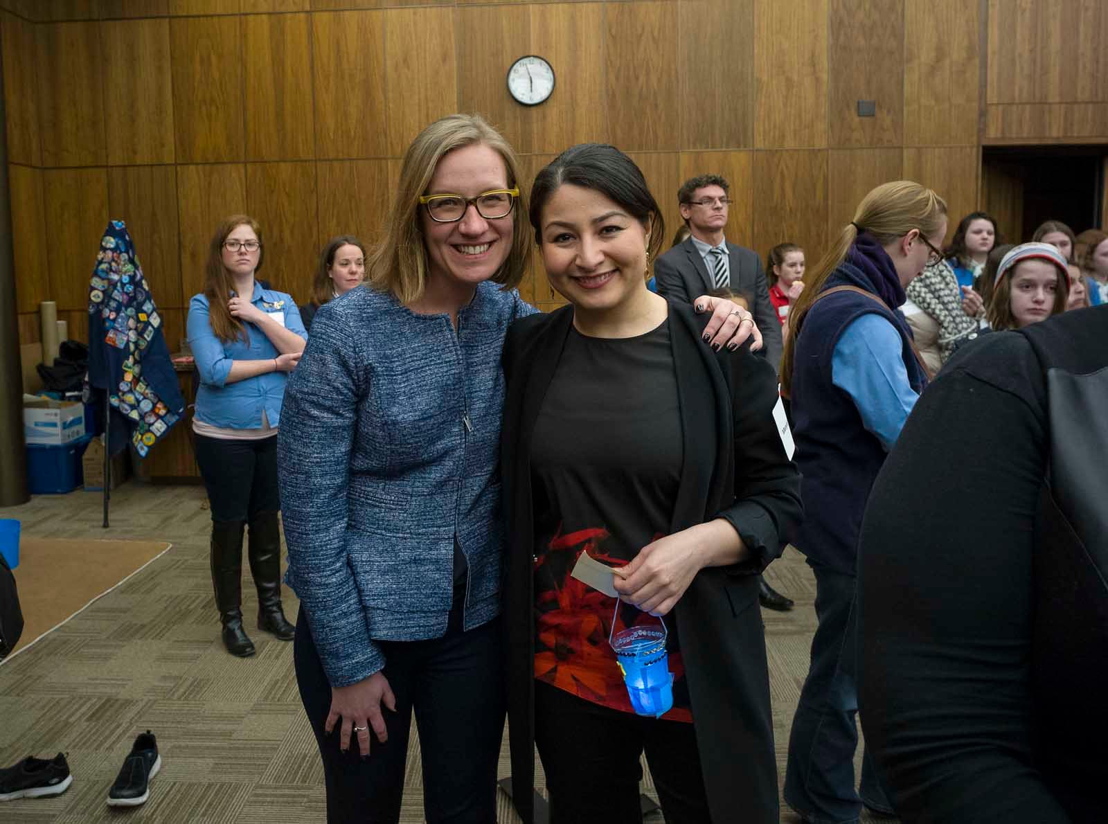 Photographed at event with Canadian Girl Guides with Maryam Monsef Minister for Status of Women. (Photograph by Peter Bregg)
