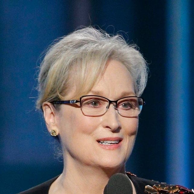 This image released by NBC shows Meryl Streep accepting the Cecil B. DeMille Award at the 74th Annual Golden Globe Awards at the Beverly Hilton Hotel in Beverly Hills, Calif., on Sunday, Jan. 8, 2017. (Paul Drinkwater/NBC via AP)