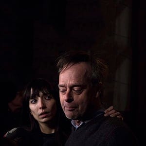 Marc Emery and his wife, Jodie, speak to journalists outside a Toronto court after being released on bail on Friday, March 10, 2017. Marc Emery faces 15 charges, including conspiracy to commit an indictable offence, trafficking and possession of proceeds of crime, while Jodie Emery faces five similar counts. (Chris Young/CP)