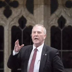 The Liberal government's point man on pot says Canada Day 2018 should not be about legalizing marijuana but about recognizing the country's history. Liberal MP Bill Blair responds during Question Period in the House of Commons on Parliament Hill, in Ottawain a February 25, 2016, file photo. THE CANADIAN PRESS/Adrian Wyld