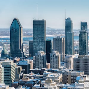 Montreal Skyline from Kondiaronk Belvedere / Mont-Royal. (Marc Bruxelle/Shutterstock)