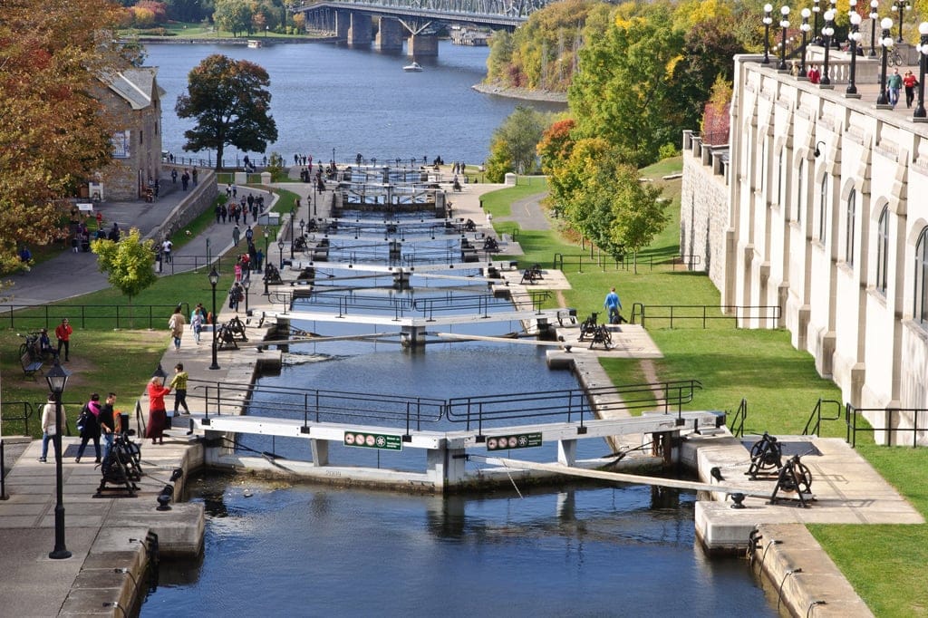 The Ottawa Locks along the Rideau Canal in Ottawa. (Doug Bull/Flickr)