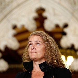 Former astronaut Julie Payette takes part in a news conference announcing her appointment as Canada's next governor general, in the Senate foyer on Parliament Hill in Ottawa, Ontario, Canada, July 13, 2017. (Chris Wattie/Reuters)