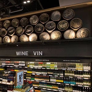 The new LCBO store in Toronto's Beach neighbourhood. The store has a new "urban" decor (characterized by the use of black as a predominate colour) and a few new features, such as a centre "runway" for the Vintages selections. (Keith Beaty/Toronto Star/Getty Images)