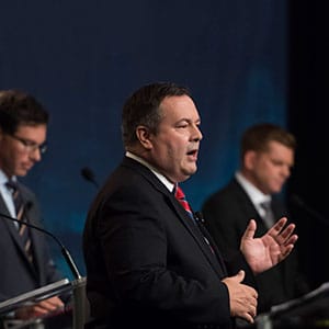 Jason Kenny during the The United Conservative Party's second leadership debate in Edmonton on September 28th, 2017. (John Lehmann)