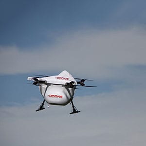 Sparrow drone in flight. (Drone Delivery Canada)