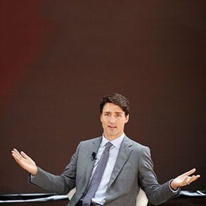 Canada's Prime Minister Justin Trudeau speaks at the Bill and Melinda Gates Foundation Goalkeepers event in Manhattan, New York, U.S., September 20, 2017. (Elizabeth Shafiroff/Reuters)