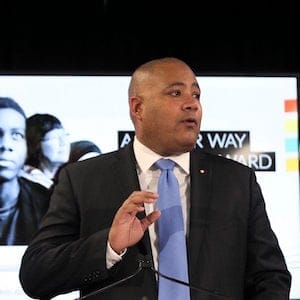 TORONTO, ON - MARCH 7 - Michel Coteau, Ontario's Minister Responsible for anti-Racism, announces the province's new anti-racism strategy at 1 Leaside Park Drive in Toronto, March 7, 2017. (Andrew Francis Wallace/Toronto Star via Getty Images)