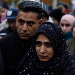 People gather for a vigil to stand together in solidarity against violence after a terrorist incident in Edmonton, Alta., on Sunday, October 1, 2017. THE CANADIAN PRESS/Jason Franson