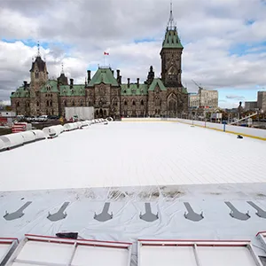 The Canada 150 5.6M Ice Rink opens to the public on December 7th until the end of February.