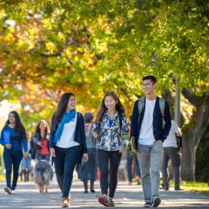 Students on campus at UBC. (Martin Dee/UBC)