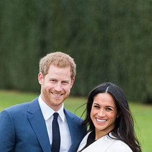 Prince Harry and Meghan Markle during an official photocall to announce the engagement of Prince Harry and actress Meghan Markle at The Sunken Gardens at Kensington Palace on November 27, 2017 in London, England. Prince Harry and Meghan Markle have been a couple officially since November 2016 and are due to marry in Spring 2018. (Samir Hussein/WireImage)