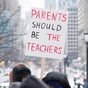 Demonstrators gather in front of Queen's Park to protest against Ontario's new sex education curriculum in Toronto on Tuesday, February 24, 2015. THE CANADIAN PRESS/Darren Calabrese