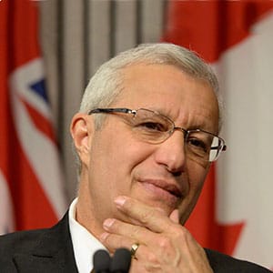 Ontario PC party interim leader Vic Fedeli speaks after a caucus meeting at Queen's Park in Toronto on Friday, January 26, 2018. Fedeli has been named interim leader of Ontario's Progressive Conservatives after Patrick Brown's resignation in the face of sexual misconduct allegations. THE CANADIAN PRESS/Nathan Denette