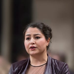 Status of Women Minister Maryam Monsef rises in the House of Commons in Ottawa on Tuesday, October 24, 2017. (Adrian Wyld/CP)