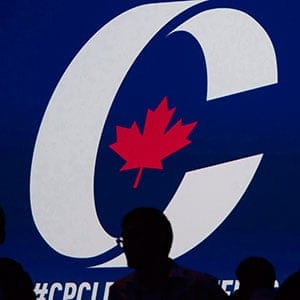 Supporters take their seats during the opening night of the federal Conservative leadership convention in Toronto on Friday, May 26, 2017. A final winner will be picked to lead the Conservative Party of Canada on Saturday night. THE CANADIAN PRESS/Nathan Denette