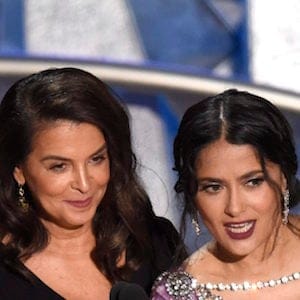 Ashley Judd, from left, Annabella Sciorra and Salma Hayek speak at the Oscars on Sunday, March 4, 2018, at the Dolby Theatre in Los Angeles. (Photo by Chris Pizzello/Invision/AP)