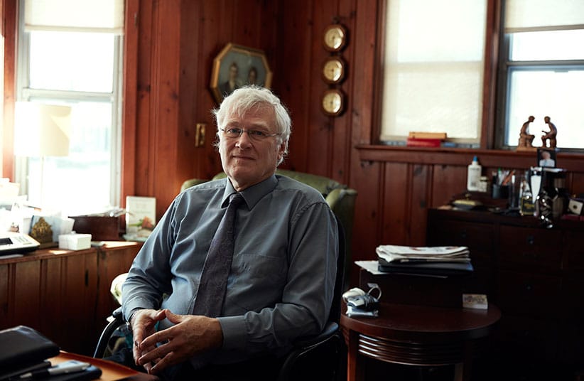 Dr. Ian Gemmill photographed at his home in Kingston, ON. (Credit: Max Rosenstein)