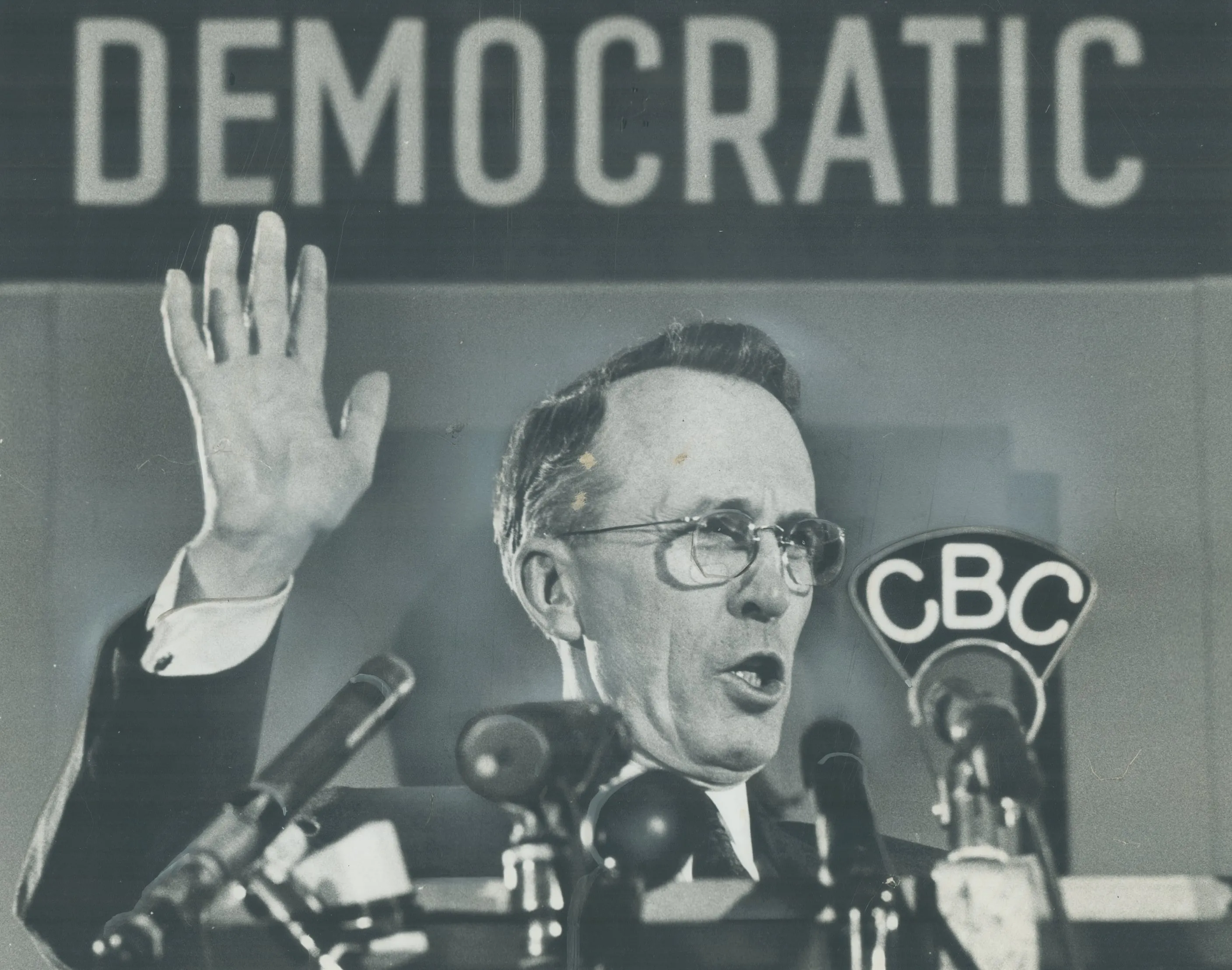 Former premier of Saskatchewan Tommy Douglas. In 1947, his government launched universal hospitalization coverage. (Photo by Barry Philp/Toronto Star via Getty Images)