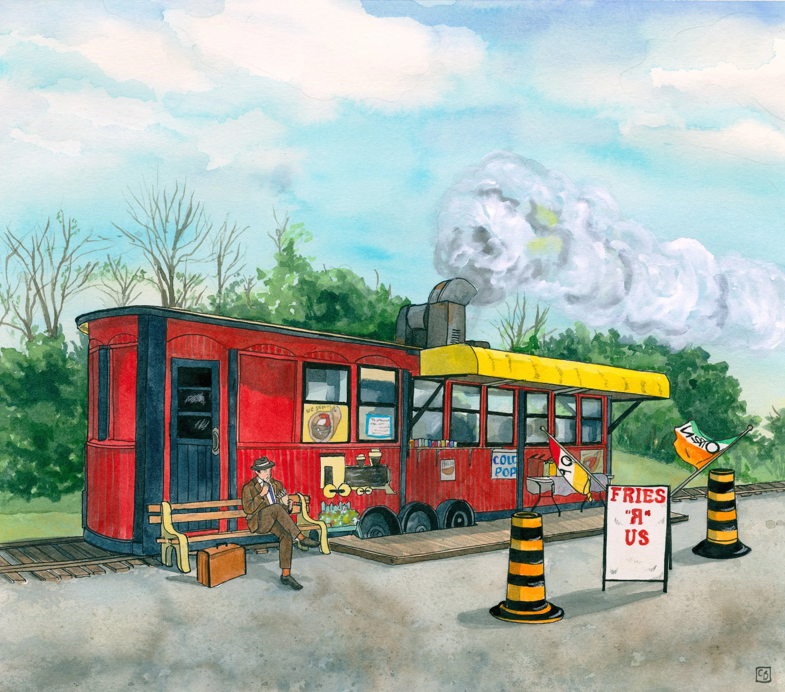 An illustration of Fries R' Us