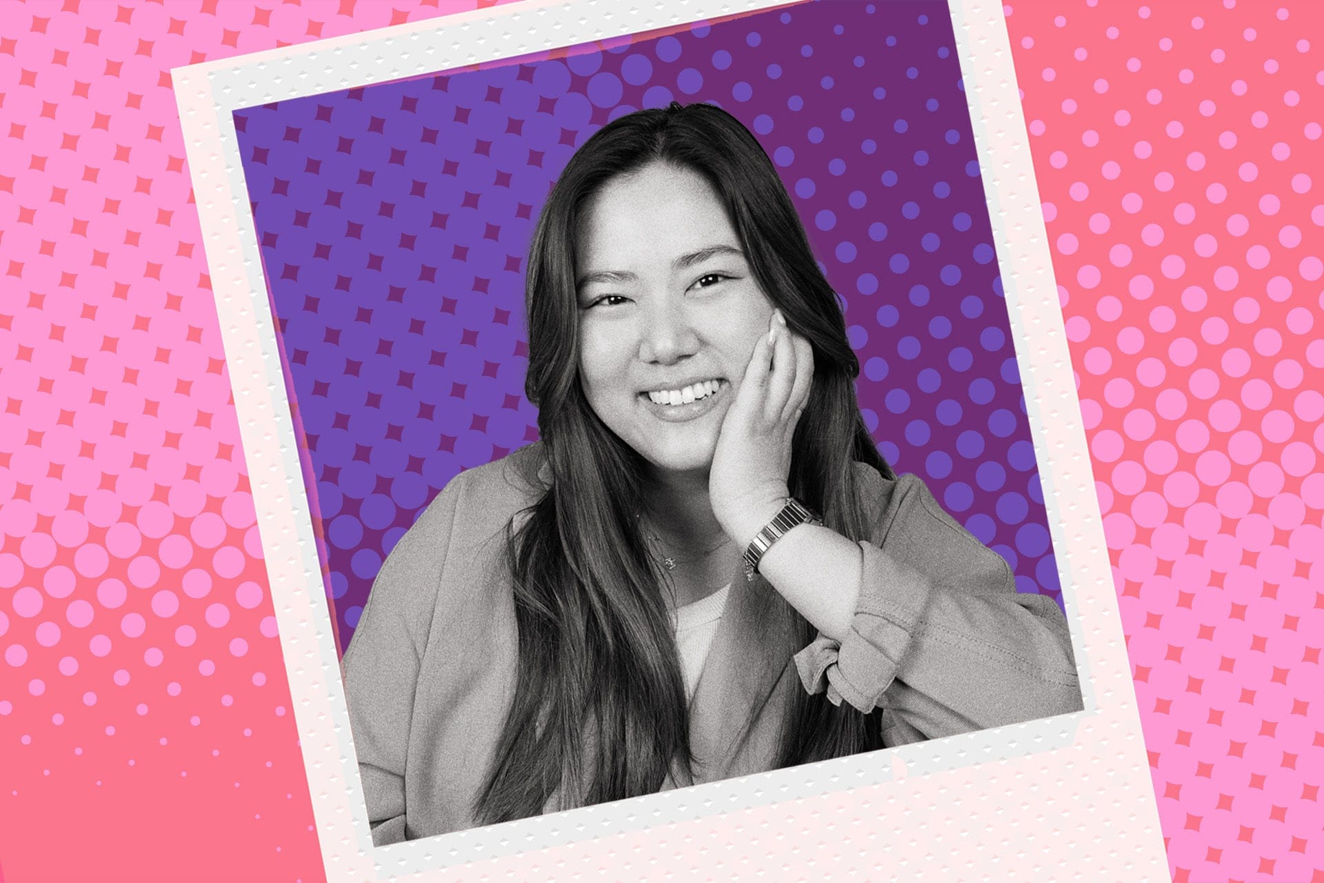 A treated portrait of Lydia Yoon