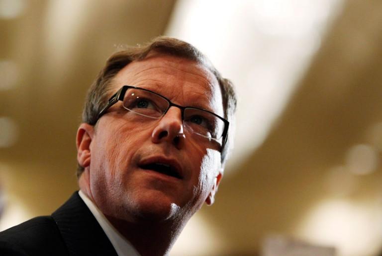 <p>Saskatchewan Premier Brad Wall looks on before speaking to the economic community in Toronto October 29, 2010.  The Canadian provinces of Manitoba, New Brunswick and Quebec have joined Saskatchewan in opposing BHP Billiton&#8217;s $39 billion takeover bid for Potash Corp, a spokeswoman for Wall said on Friday.   Mark Blinch/Reuters</p>
