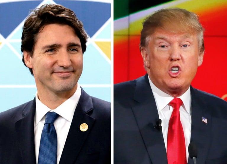 <p>Justin Trudeau and Donald Trump. (Reuters)</p>
