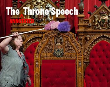 The Throne Speech — annotated