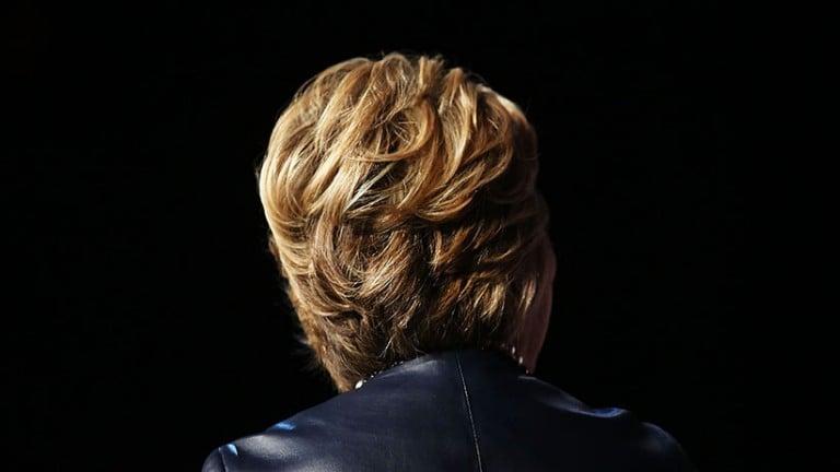 <p>Democratic presidential candidate Hillary Clinton speaks on stage in Harlem at the Apollo Theater on March 30, 2016 in New York City. In a new ad released Wednesday by Clinton, she takes on Republican front-runner Donald Trump. New York will hold its primaries on April 19. (Spencer Platt/Getty Images)</p>
