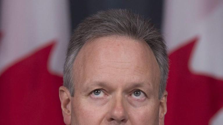 <p>Bank of Canada Governor Stephen Poloz speaks about the Financial System Review during a news conference in Ottawa, Thursday,June 9, 2016. THE CANADIAN PRESS/Adrian Wyld</p>
