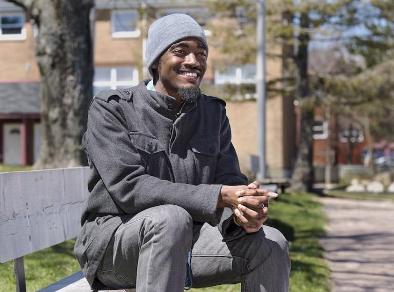 <p>Lindell Smith, community activist and political hopeful, is shown in Halifax on Friday, April 29, 2016. (Andrew Vaughan/CP)</p>
