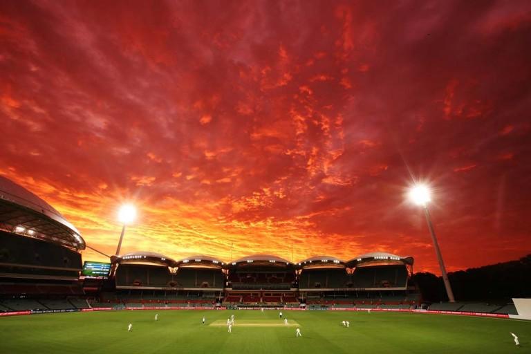 <p>A general view as sun sets during day one of the Sheffield Shield match between South Australia and New South Wales at Adelaide Oval on December 5, 2016 in Adelaide, Australia.  (Morne de Klerk/Getty Images)</p>
