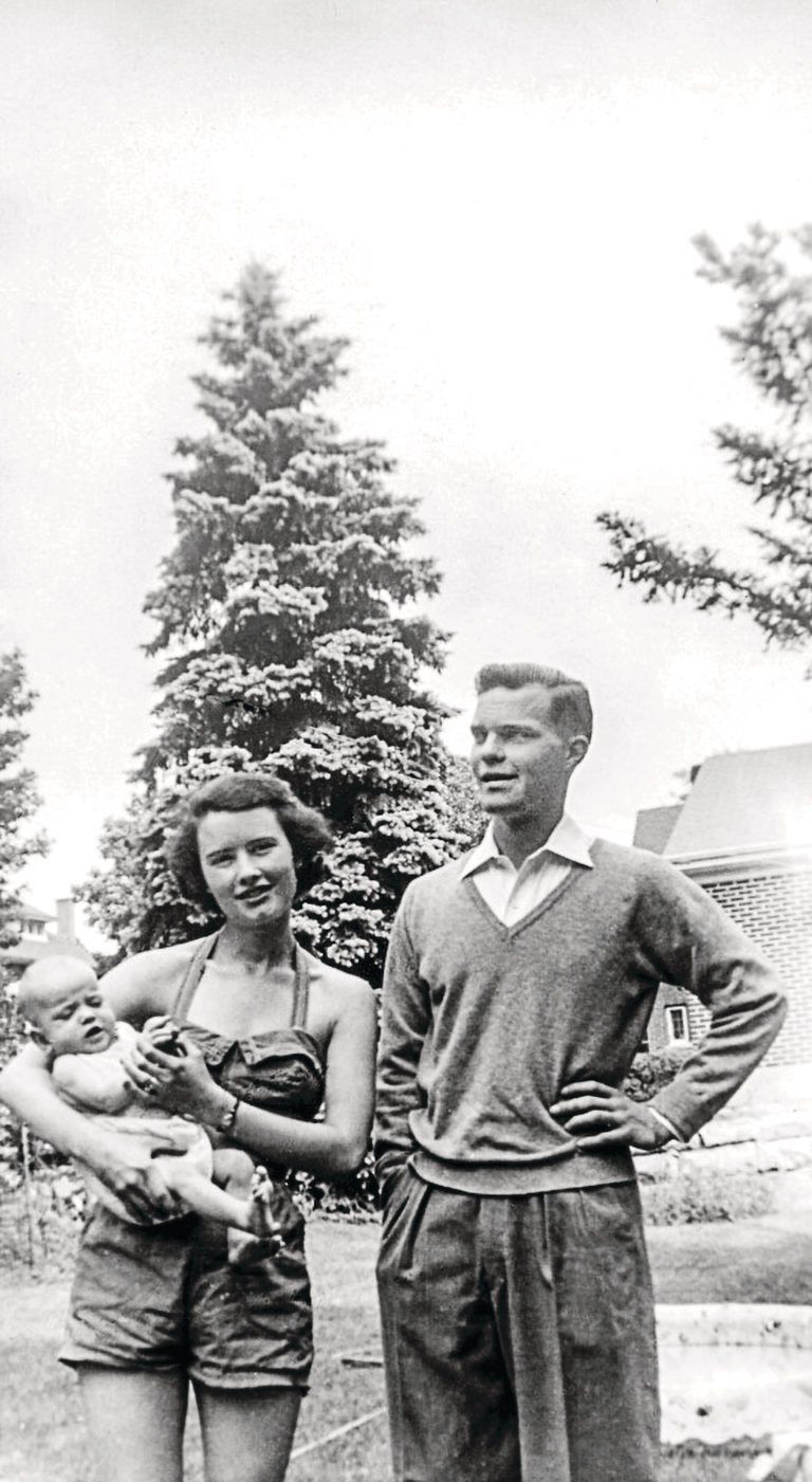 Carol and George with baby Jeff in 1951 (Courtesy of Penguin Random House Canada)