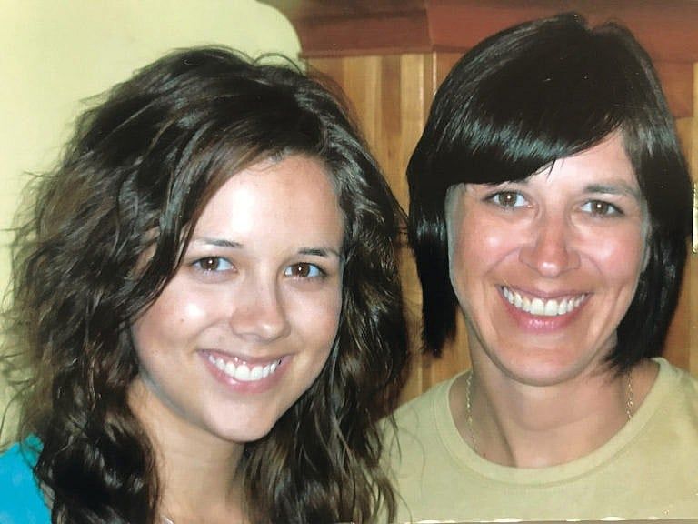 Penner (left) with Crystal McMahon, her birth mother (Courtesy of Brittany Penner)
