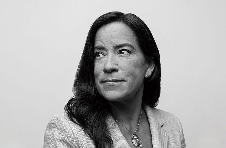 Independent Member of Parliament (and author) Jody Wilson-Raybould in her Confederation Building office in Ottawa on Aug. 4, 2021. (Photograph by Blair Gable; Hair and makeup by Marianne Moore/One Fine Beauty)