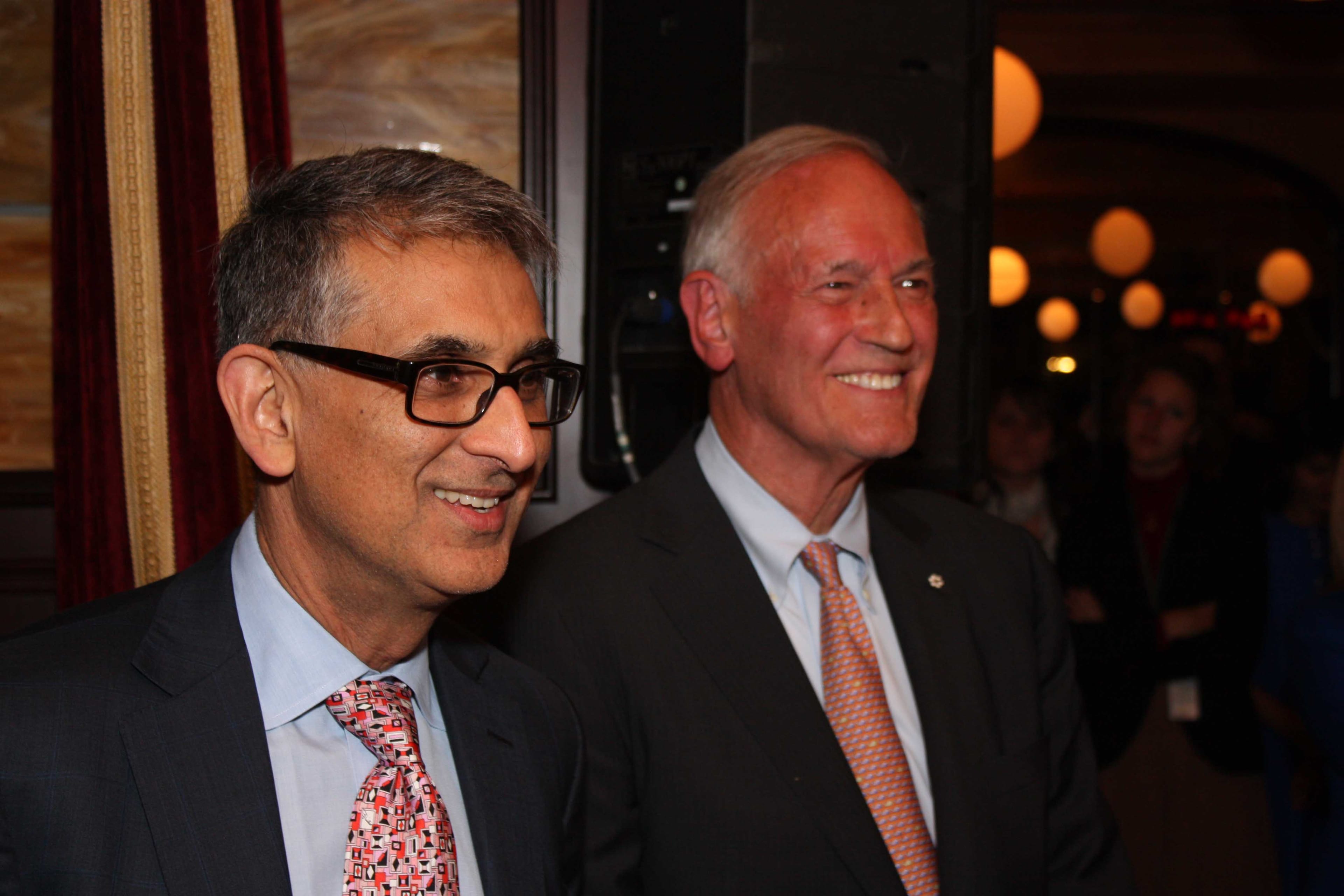 (left to right) Rogers president and CEO Nadir Mohamed and Rogers Vice Chairman Phil Lind.