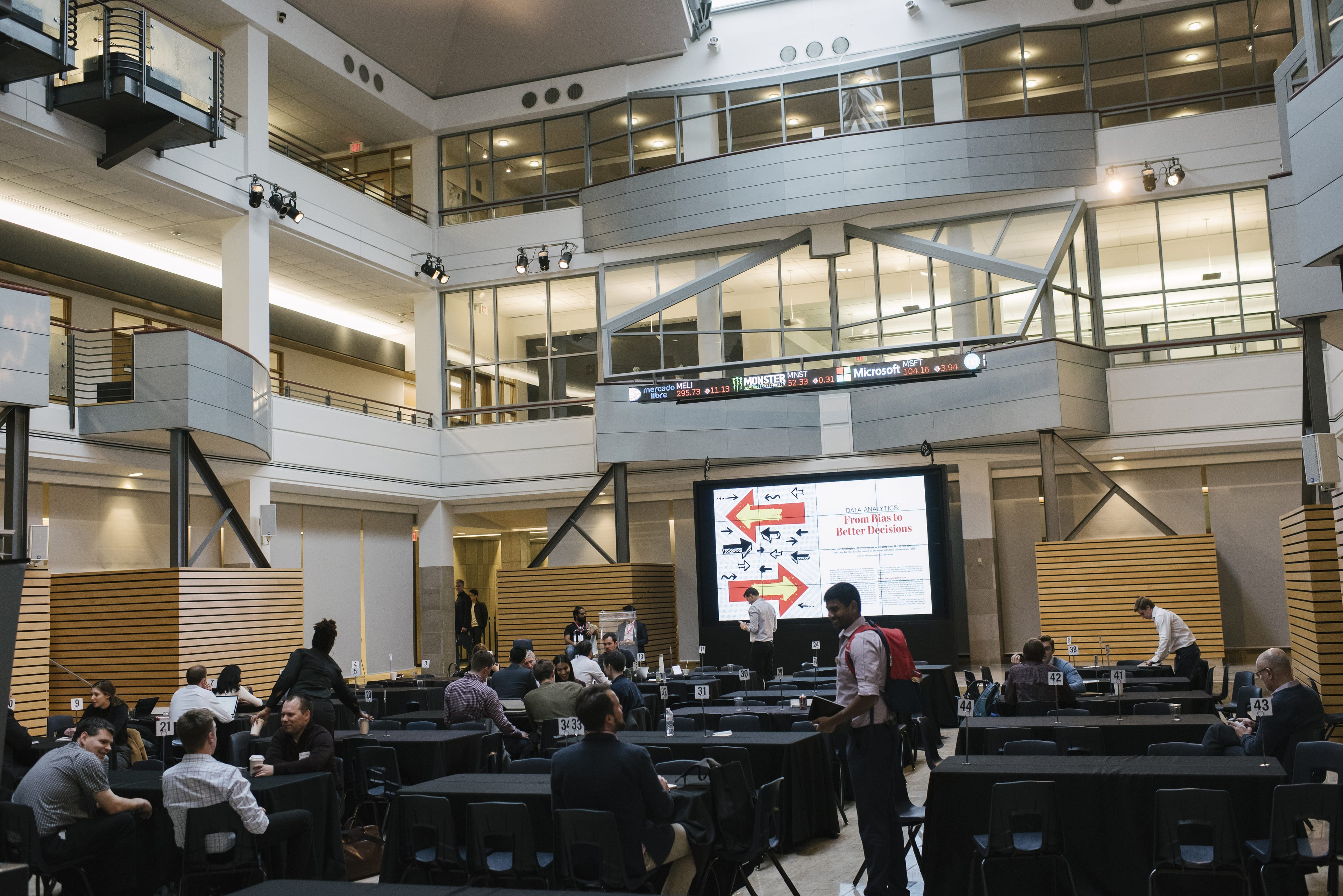 Students at the Rotman School of Management in Toronto, Ont., in 2018. (Hannah Yoon)