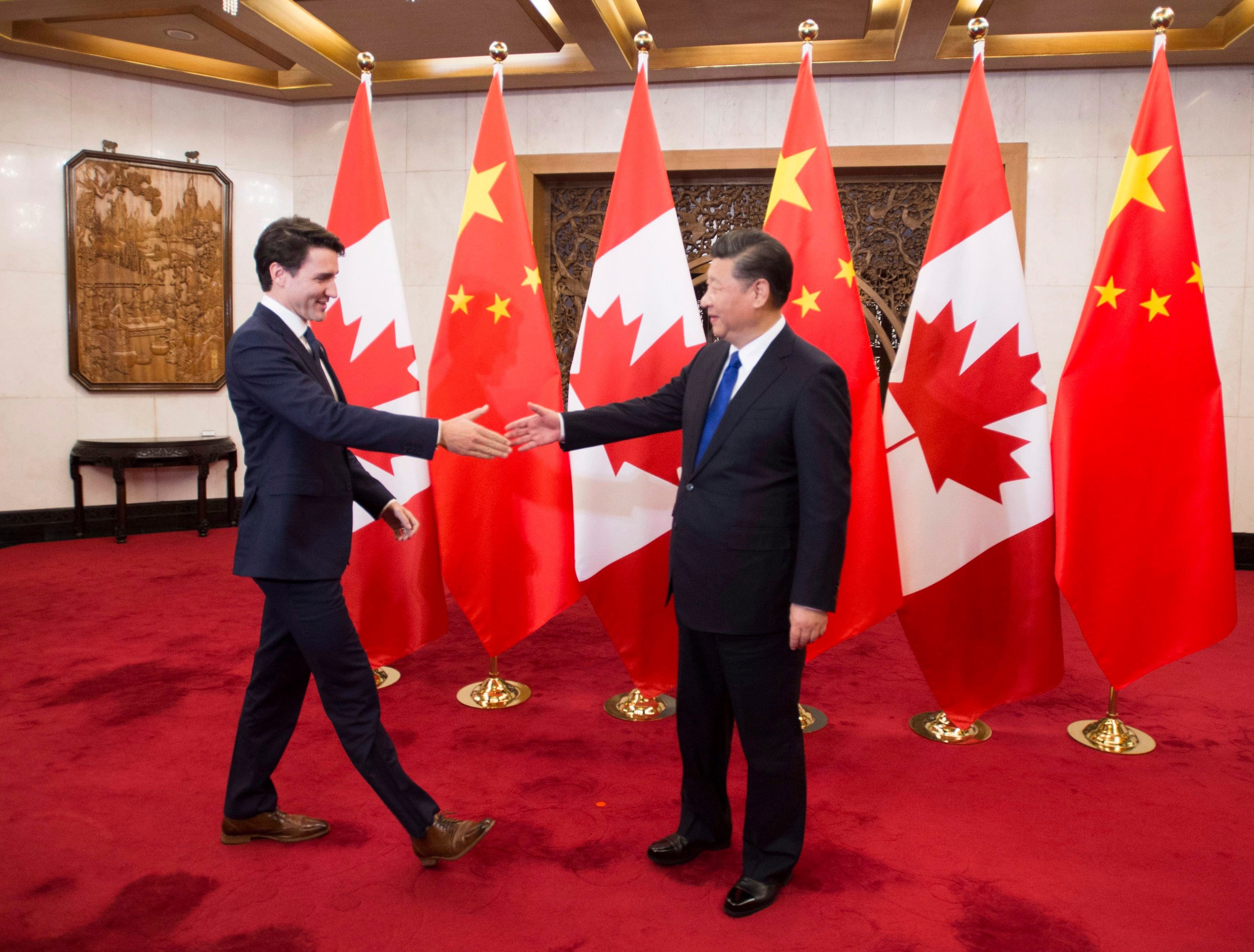 Trudeau meeting Chinese President Xi Jinping in Beijing in December 2017 THE CANADIAN PRESS/Sean Kilpatrick