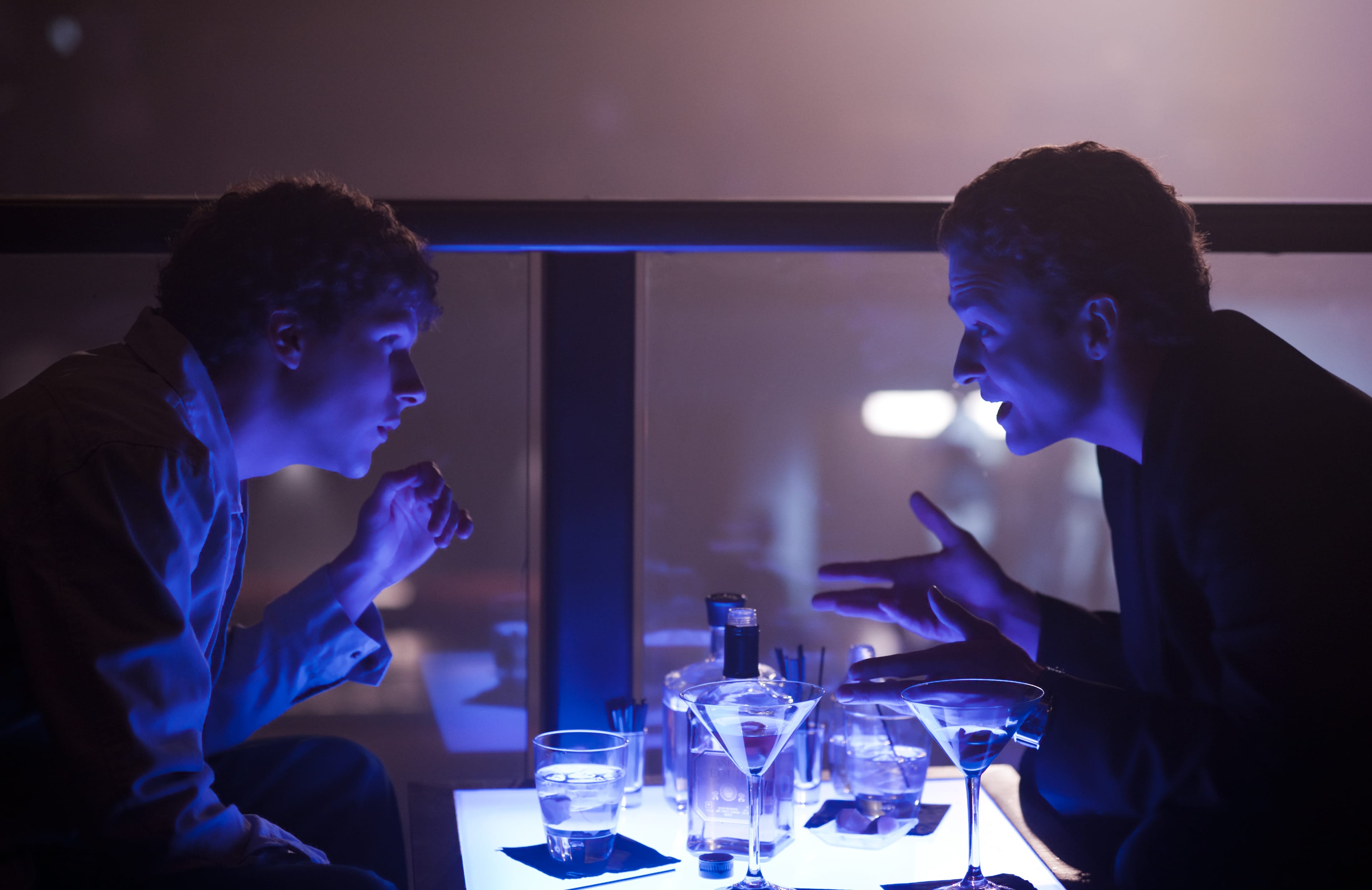 Jesse Eisenberg (left) and Justin Timberlake in 'The Social Network'