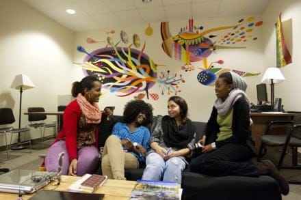 International students at the University of Winnipeg (Photo by Marianne Helm for Maclean's)