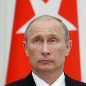 Russian President Putin attends a news conference with Turkish PM Erdogan in Moscow's Kremlin