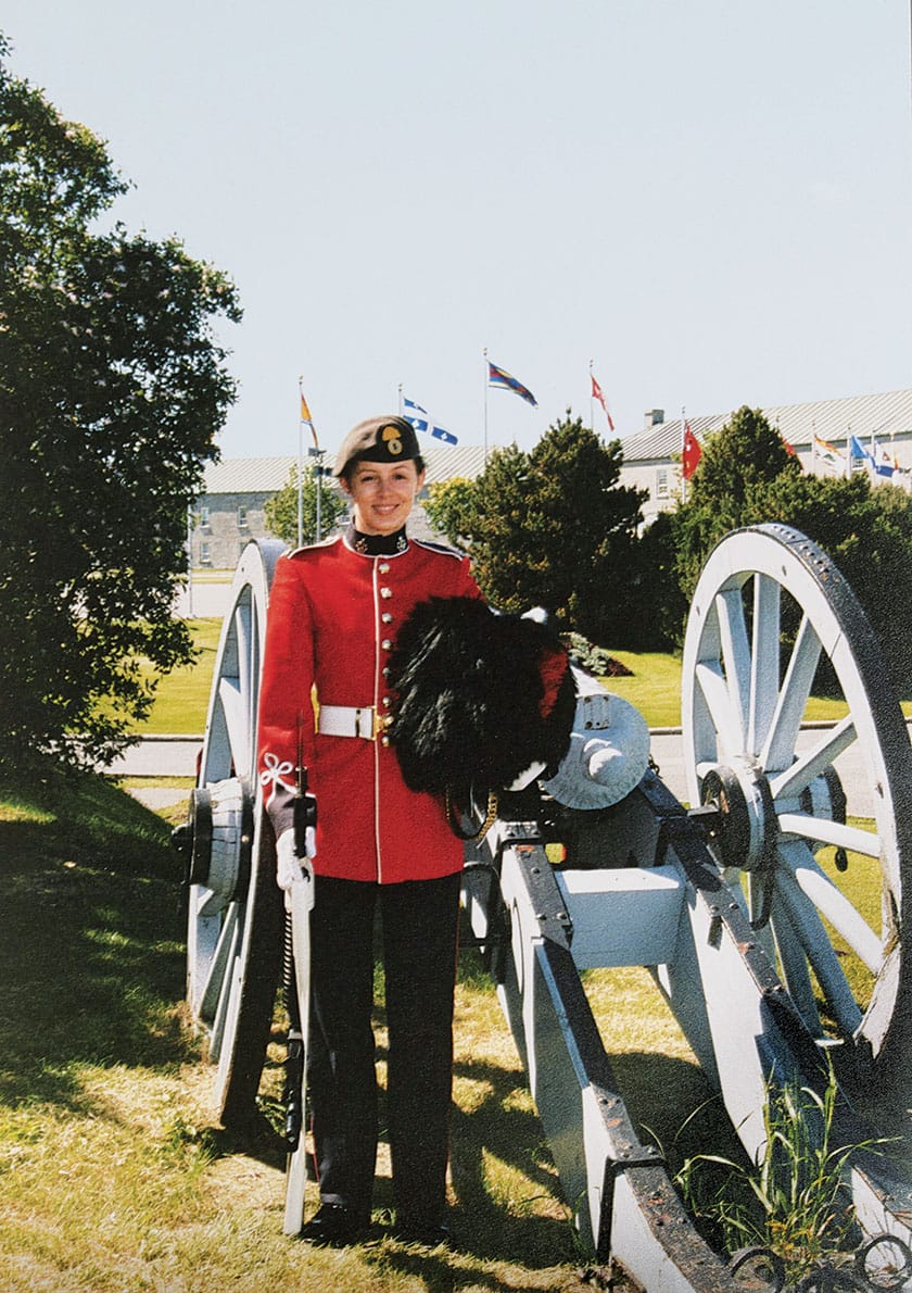 Stephanie Raymond in uniform.