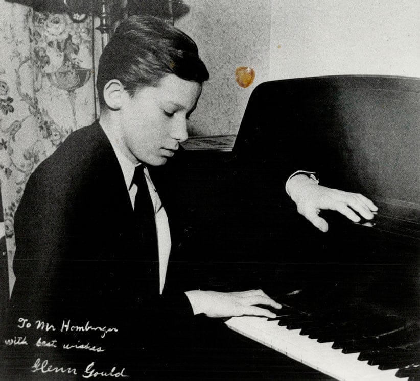 Glenn Gould as a boy.