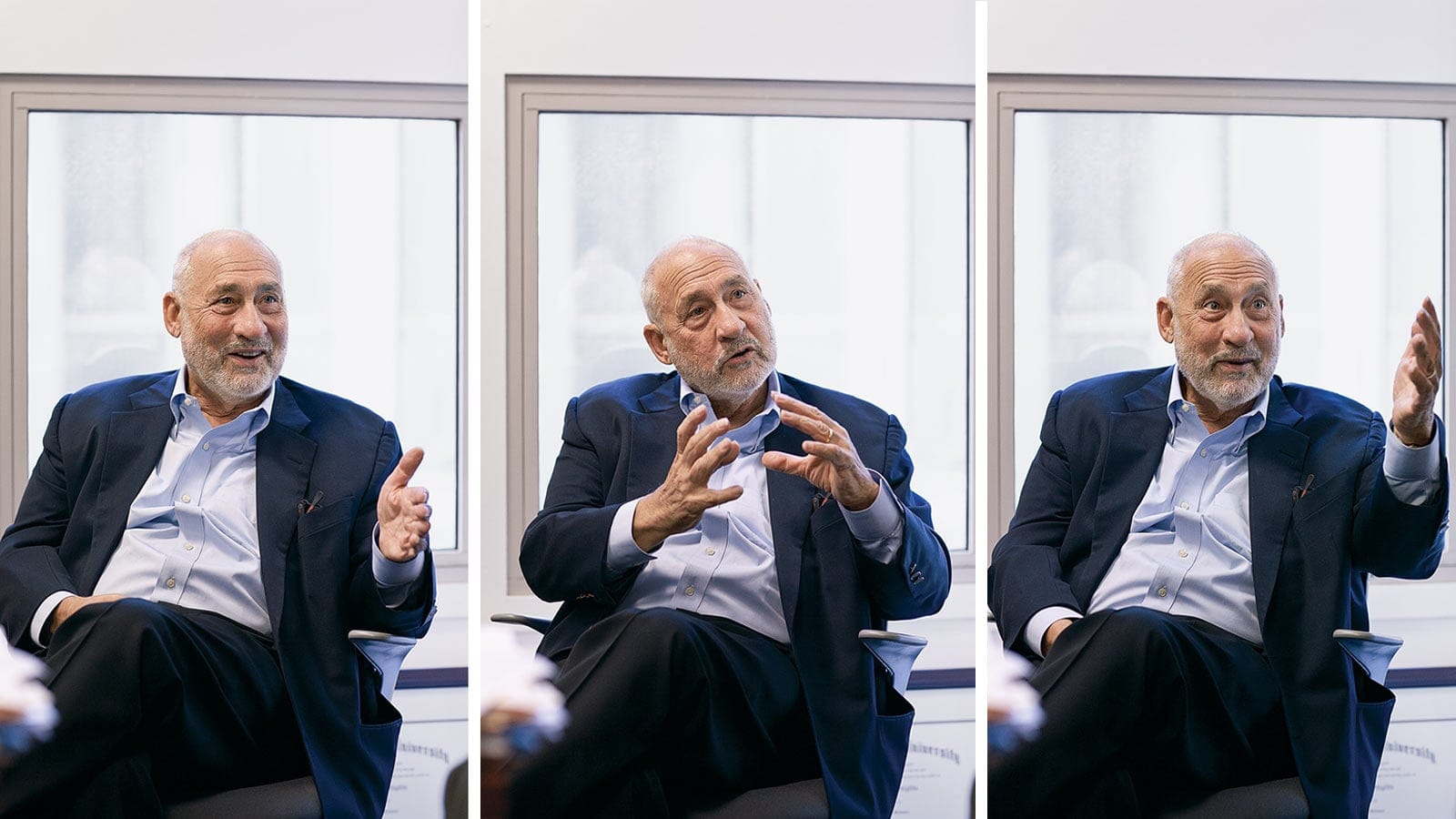 Joseph Stiglitz in conversation with Jason Kirby, August 25, 2015, New York
Photograph by Geoffrey Knott
