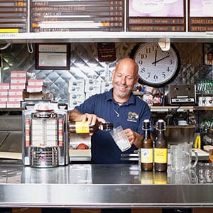 Dany Roy photographed at his diner Paul Patates in Montreal, Quebec. Photograph by Richmond Lam