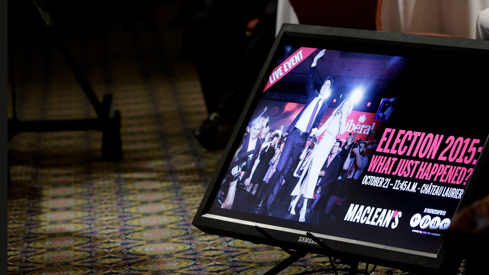 Analysts and campaign experts weighed in on the results of the federal election during the Maclean's "Election 2015: What Just Happened?" panel debate at the Chateau Laurier in Ottawa, Ontario on Oct. 21, 2015. (Photograph by David Kawai)