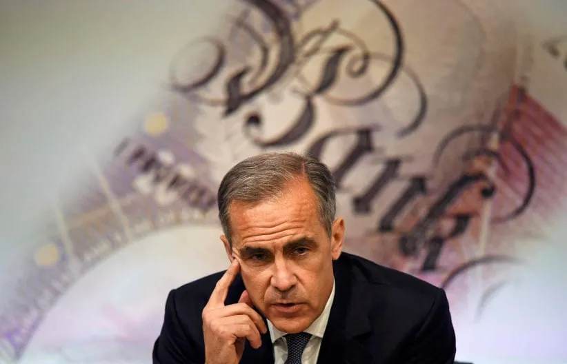Bank of England governor Mark Carney speaks during a news conference at the Bank of England in London, Tuesday, July 5, 2016. Carney says some of the risks predicted to the economy before the referendum on leaving the European Union have begun to crystalize, but that the institution will act to support jobs and growth. (Dylan Martinez/AP)