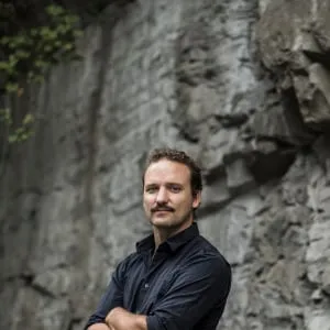 Sacha Trudeau near his Montreal home. (Photograph by Will Lew)