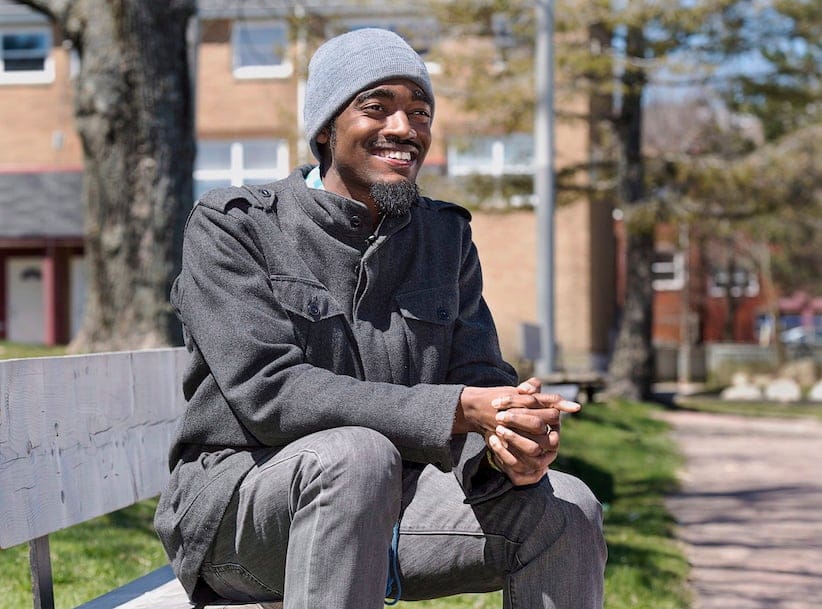 Lindell Smith, community activist and political hopeful, is shown in Halifax on Friday, April 29, 2016. (Andrew Vaughan/CP)