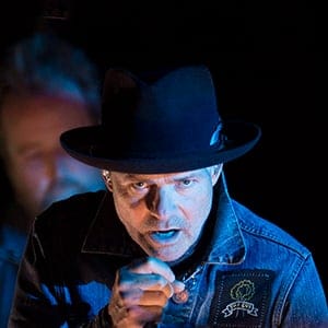 Gord Downie is seen performing part of his solo project, 'Secret Path' at the National Arts Centre, in Ottawa. The album is a collection of songs which tell the story of Chanie Wenjack, who died fleeing a residential school 50 years ago. (Adrian Wyld/CP)